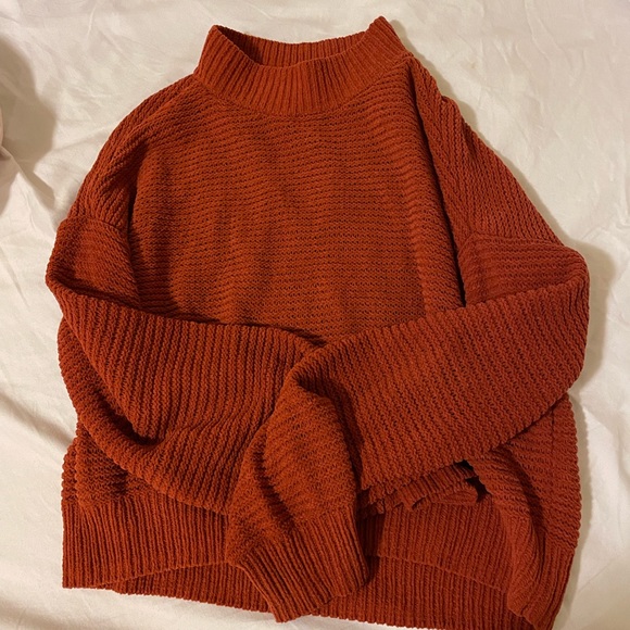 Orange Hollister Turtleneck Sweater 
